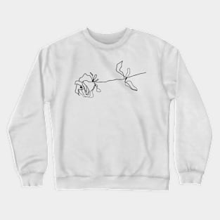 Rose #3 (Black) Crewneck Sweatshirt